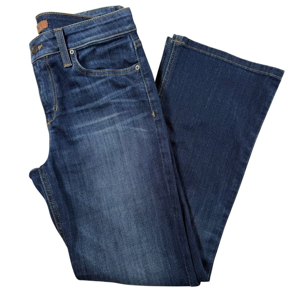 Joe’s Jeans The Olivia Mid Rise Cropped Flare Jeans Size 27 Blue Wash Denim